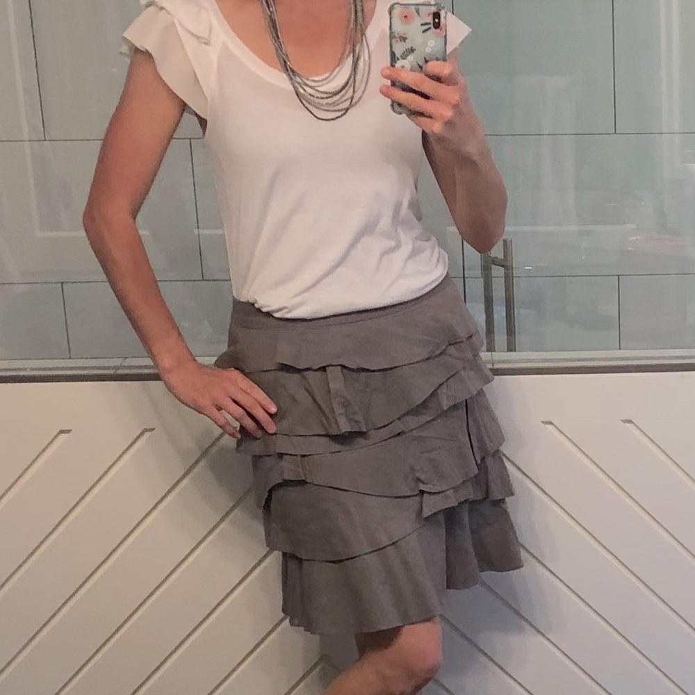 All Over Layered Ruffles Skirt